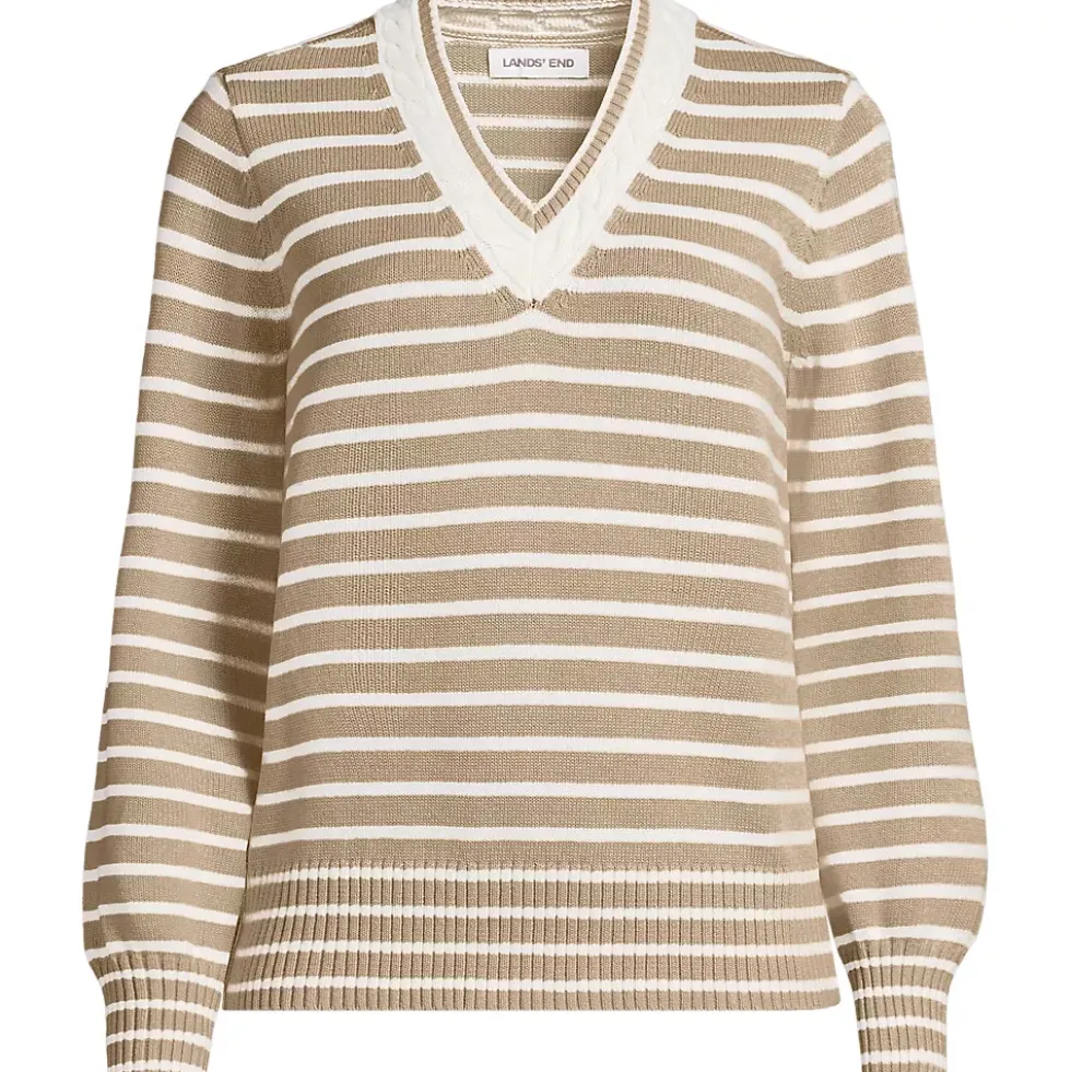 Women's Drifter Set in Sleeve Vneck Sweater