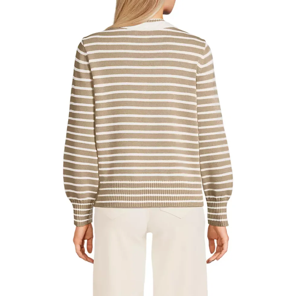 Women's Drifter Set in Sleeve Vneck Sweater