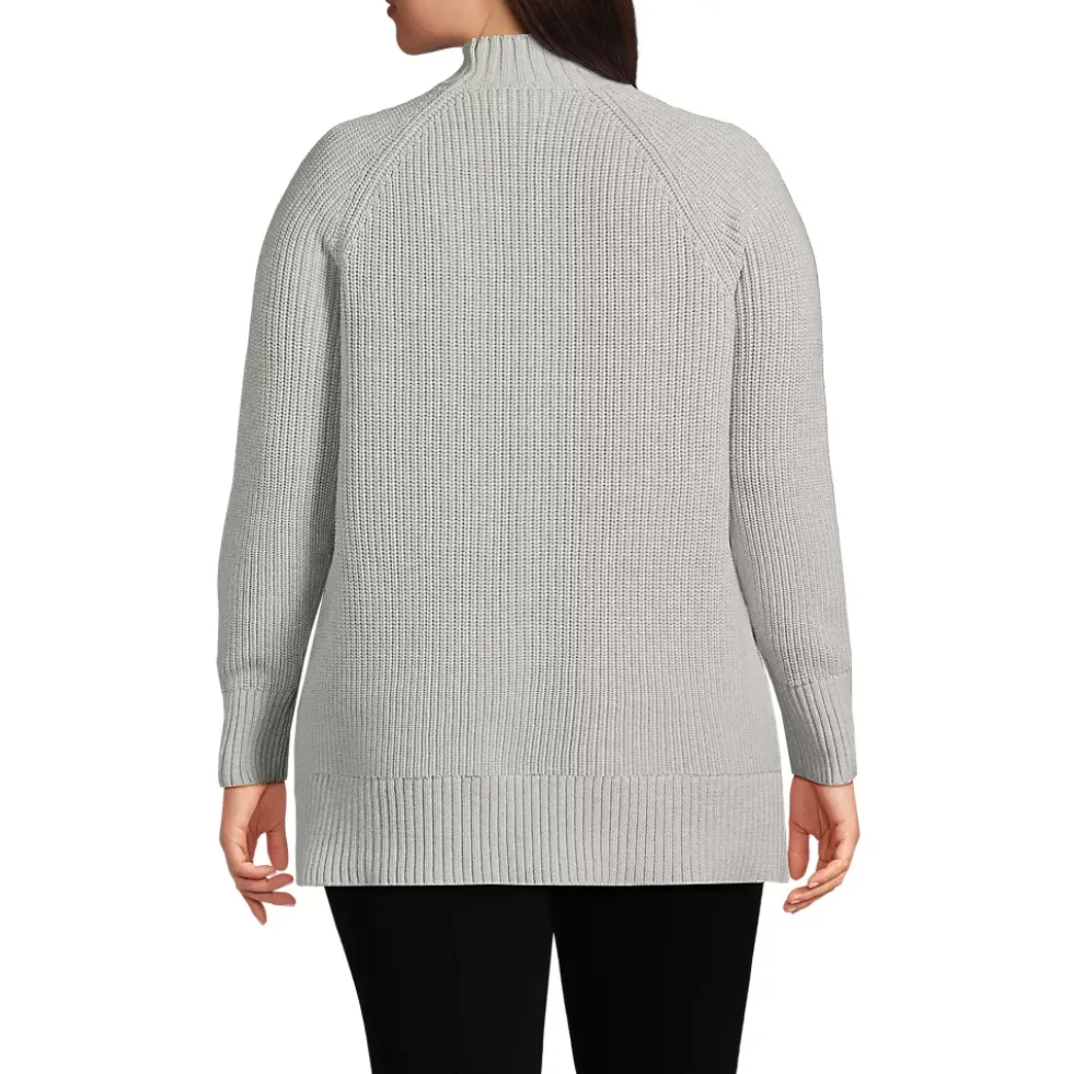 Women's Drifter Shaker Easy Fit Mock Neck Tunic Sweater