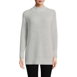 Women's Drifter Shaker Easy Fit Mock Neck Tunic Sweater