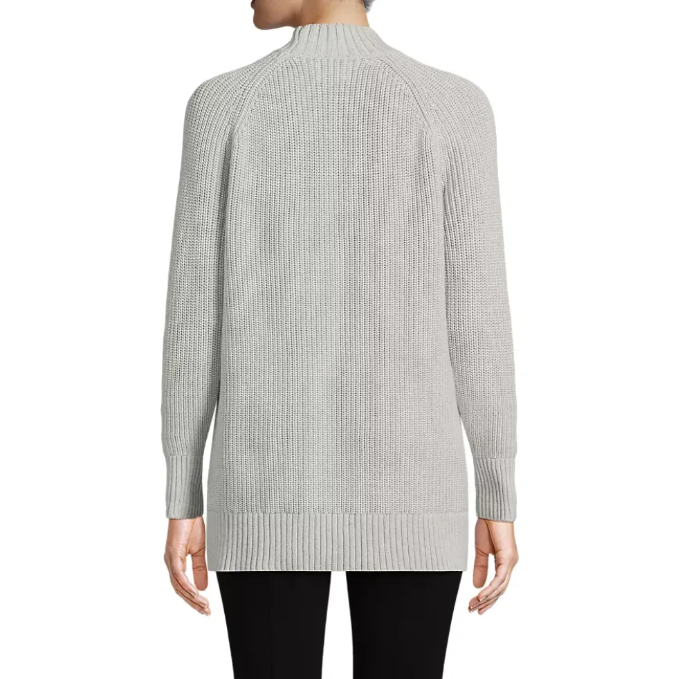 Women's Drifter Shaker Easy Fit Mock Neck Tunic Sweater