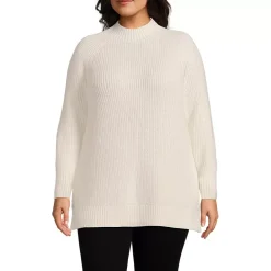 Women's Drifter Shaker Easy Fit Mock Neck Tunic Sweater