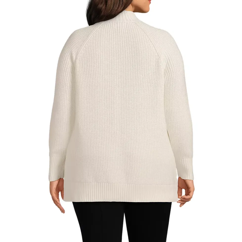 Women's Drifter Shaker Easy Fit Mock Neck Tunic Sweater