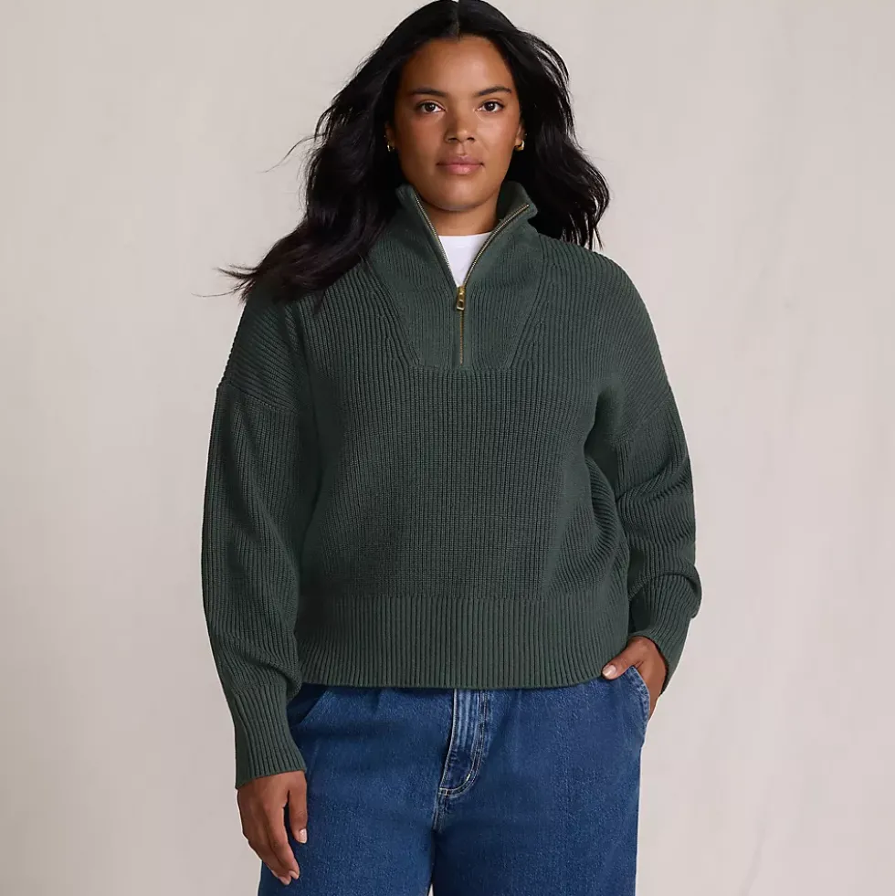 Women's Drifter Shaker Wedge Quarter Zip Sweater