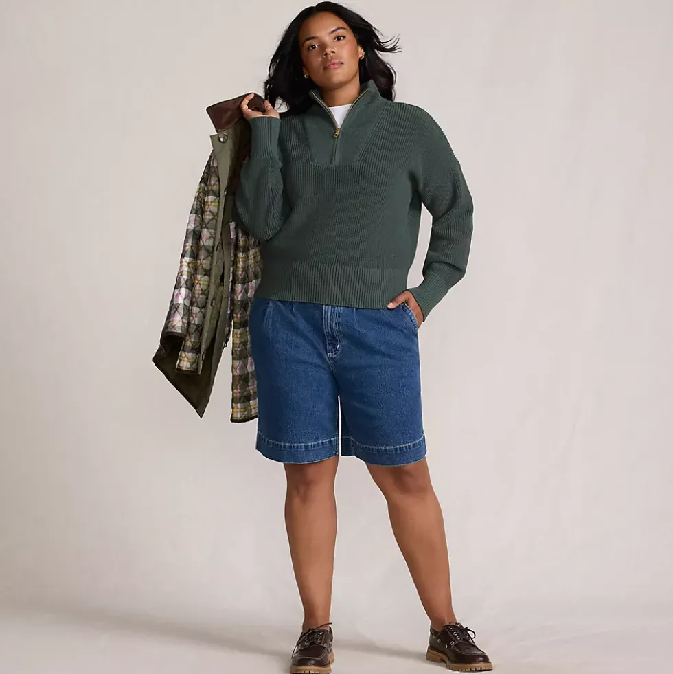 Women's Drifter Shaker Wedge Quarter Zip Sweater
