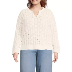 Women's Drifter Tie Notch Neck Sweater