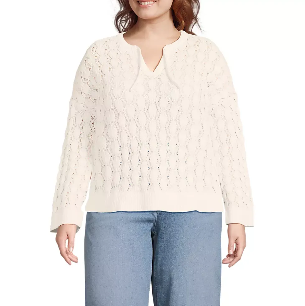 Women's Drifter Tie Notch Neck Sweater