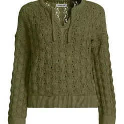 Women's Drifter Tie Notch Neck Sweater