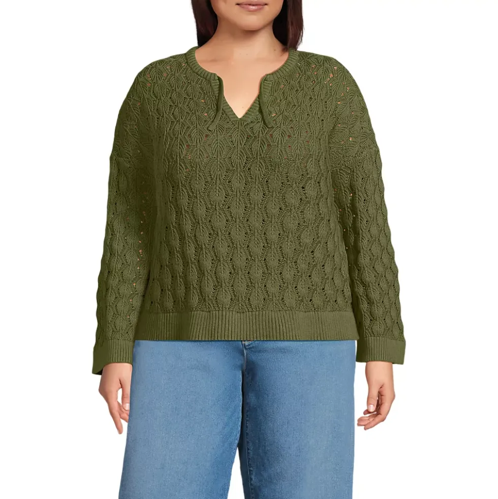 Women's Drifter Tie Notch Neck Sweater