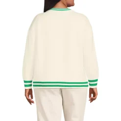 Women's Drifter Varsity Vneck Sweater with Crest