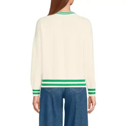 Women's Drifter Varsity Vneck Sweater with Crest