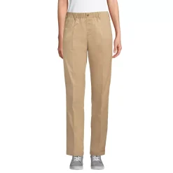 Women's Elastic Waist Pull-On Chino Pants