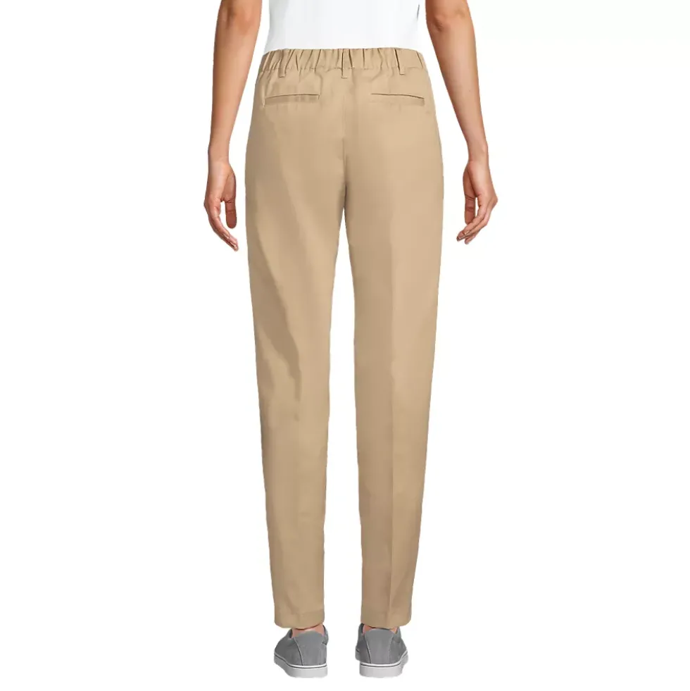Women's Elastic Waist Pull-On Chino Pants