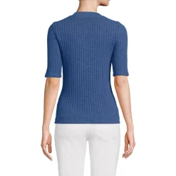 Women's Elbow Sleeve Coastal Rib Henley