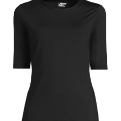 Women's Elbow Sleeve Crewneck Garden Tee- Sunshade UPF 50 Quick Dry