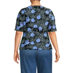 Women's Elbow Sleeve Silky Knit Ruched Top