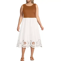 Women's Embroidered Duet Midi Dress