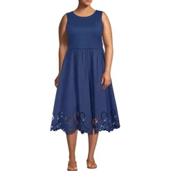 Women's Embroidered Duet Midi Dress