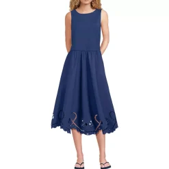 Women's Embroidered Duet Midi Dress