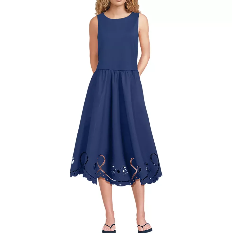 Women's Embroidered Duet Midi Dress