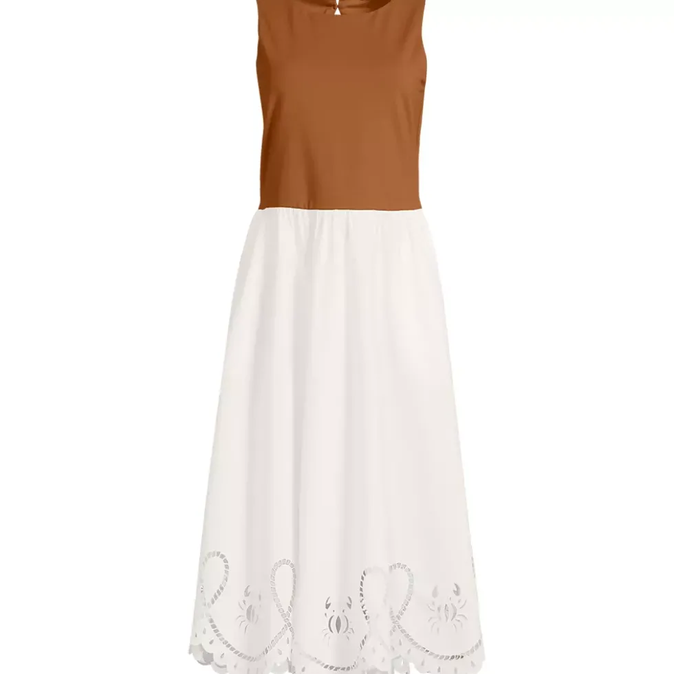 Women's Embroidered Duet Midi Dress