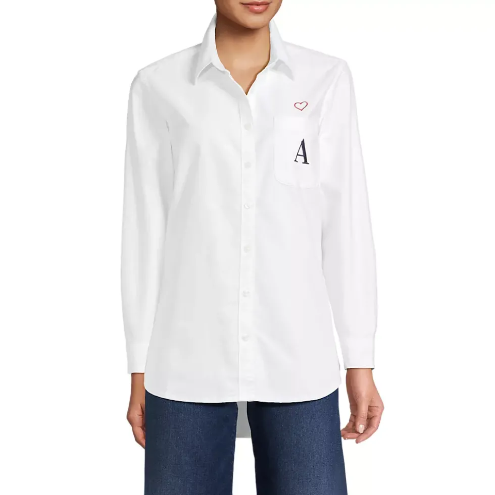 Women's Embroidered Oxford Shirt