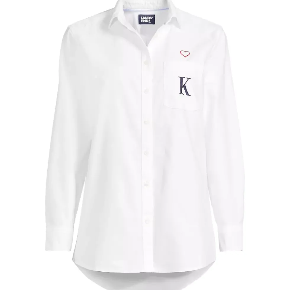 Women's Embroidered Oxford Shirt