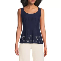 Women's Embroidered Peplum Top