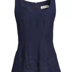 Women's Embroidered Peplum Top