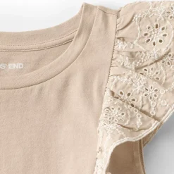 Women's Embroidered Ruffle Tank Top