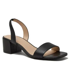 Women's Essential Leather Block Heel Sandals