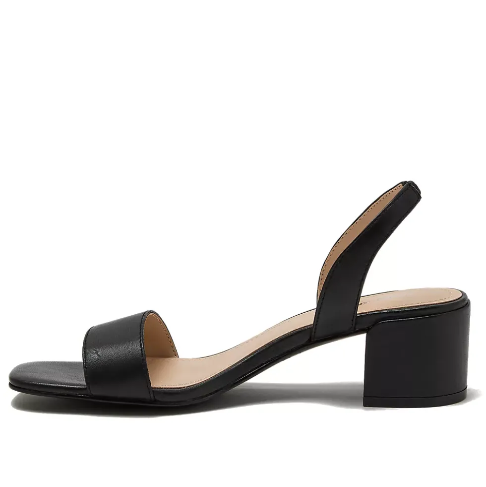 Women's Essential Leather Block Heel Sandals