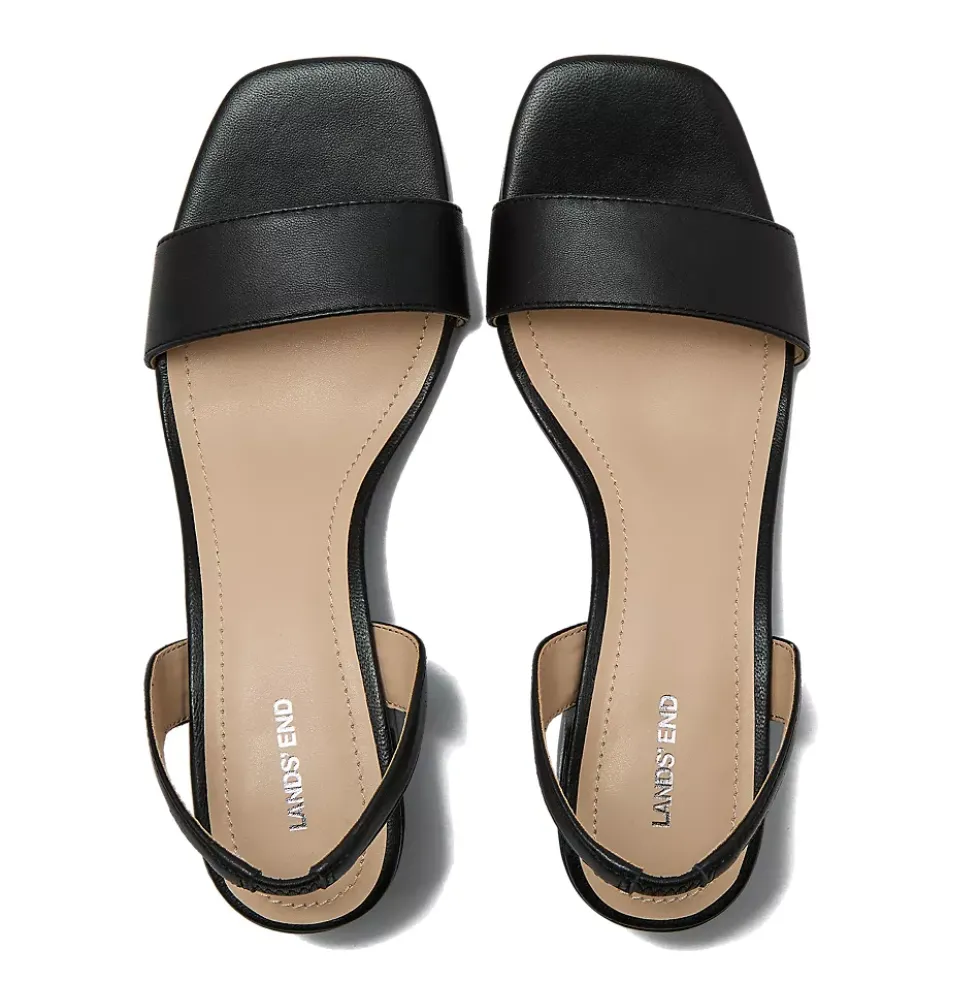 Women's Essential Leather Block Heel Sandals