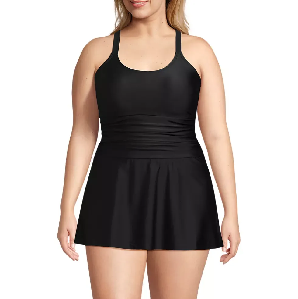 Women's Essential Tie Back Ruched Dresskini Top