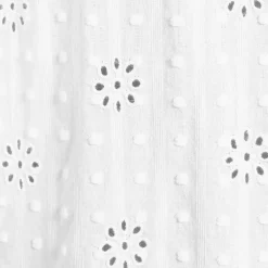 Women's Eyelet Button Down Maxi Cover-up Dress