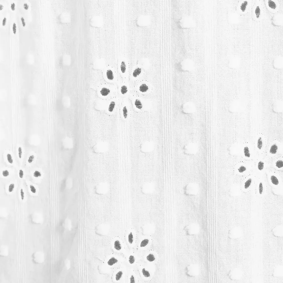 Women's Eyelet Button Down Maxi Cover-up Dress