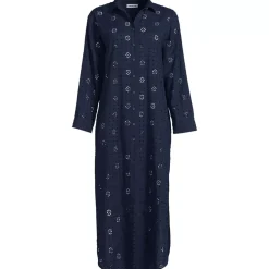 Women's Eyelet Button Down Maxi Cover-up Dress