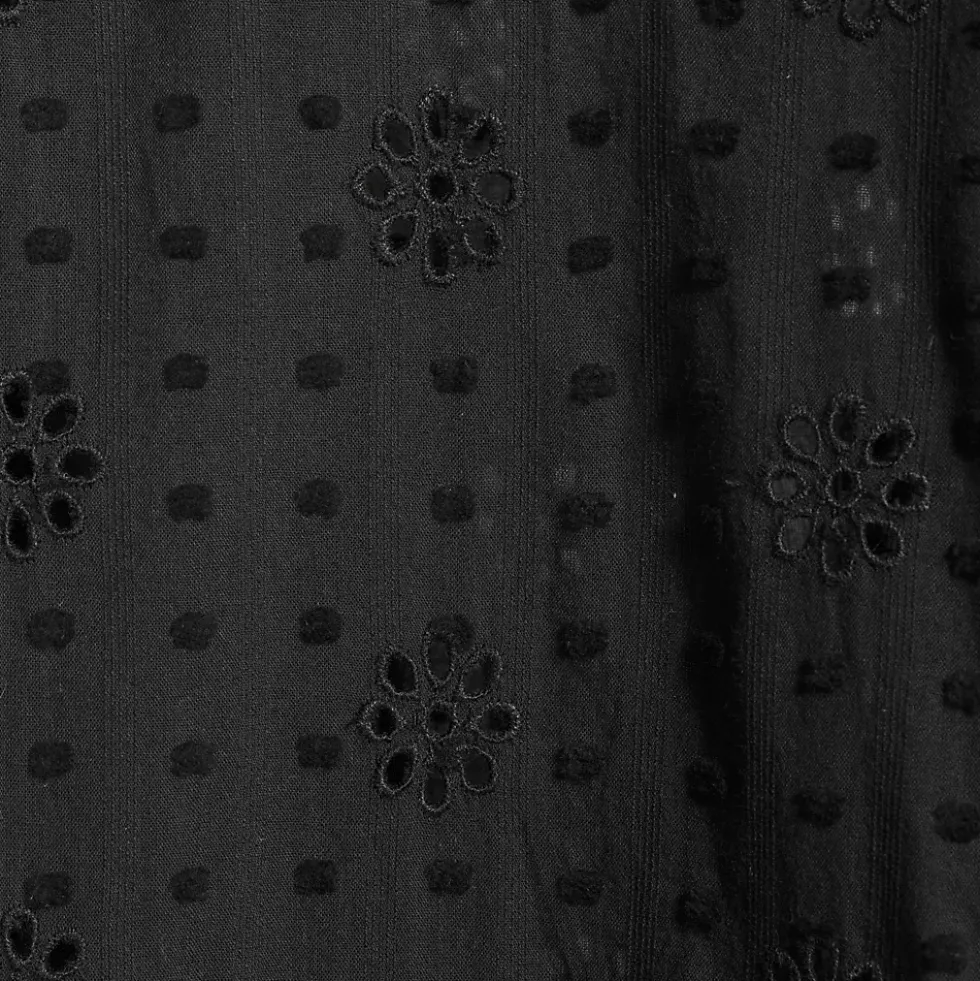 Women's Eyelet Button Down Maxi Cover-up Dress