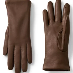 Women's EZ Touch Screen Cashmere Lined Leather Gloves