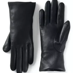 Women's EZ Touch Screen Cashmere Lined Leather Gloves