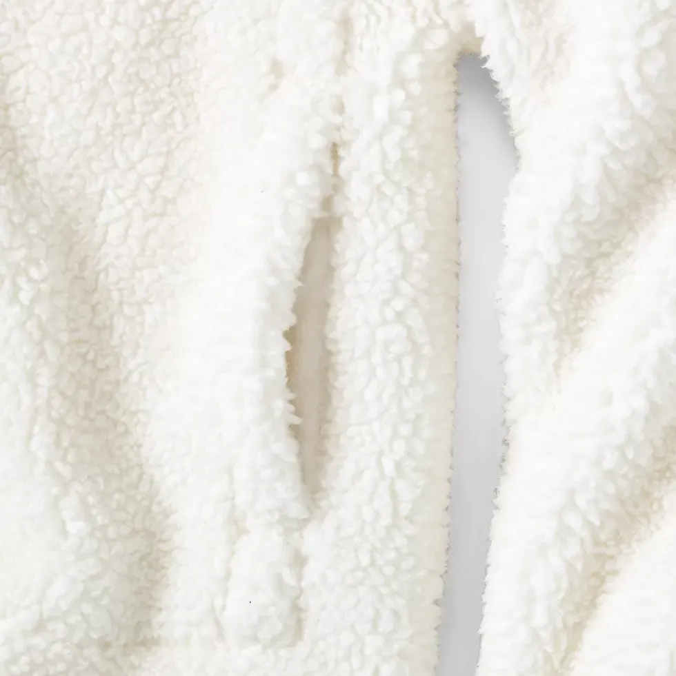 Women's Faux Shearling Zip Front Fleece Jacket