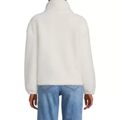 Women's Faux Shearling Zip Front Fleece Jacket