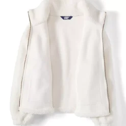 Women's Faux Shearling Zip Front Fleece Jacket