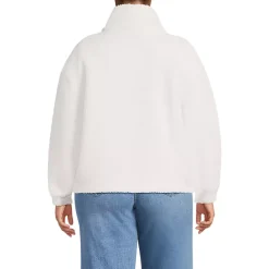 Women's Faux Shearling Zip Front Fleece Jacket