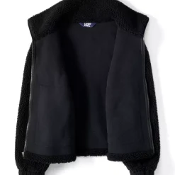 Women's Faux Shearling Zip Front Fleece Jacket