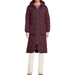 Women's FeatherFree Insulated Diamond Quilted Maxi Coat