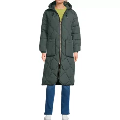 Women's FeatherFree Insulated Diamond Quilted Maxi Coat