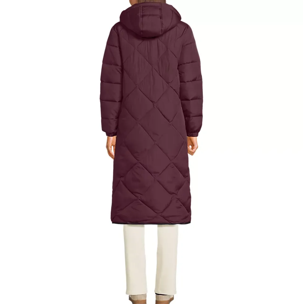 Women's FeatherFree Insulated Diamond Quilted Maxi Coat