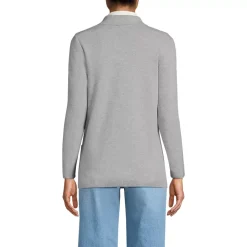 Women's Fine Gauge Cotton Button Front Blazer Sweater