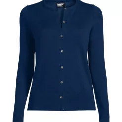 Women's Fine Gauge Cotton Cardigan Sweater